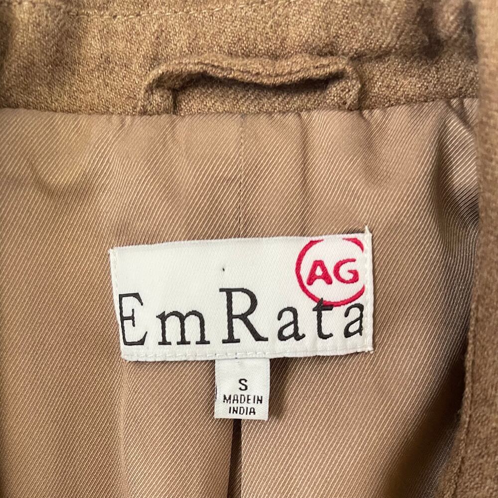 AG Jeans x EmRata Berlin Blazer - Double Breasted - Wool - Brown - Size S - Picture 6 of 7